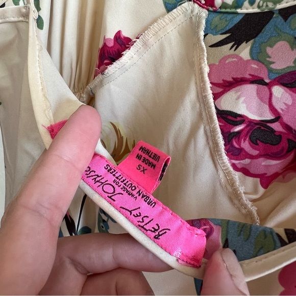 Betsey Johnson x Urban Outfitters Vintage Satin Floral Dress - Picture 8 of 9